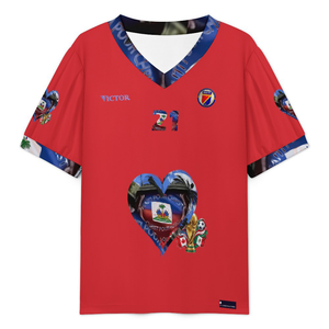 EVictor V-Neck Bubble Sleeve T-Shirt